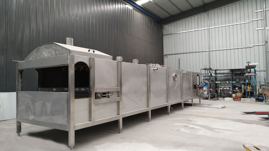 連續(xù)噴淋式殺菌冷卻隧道適用于飲料、罐頭等包裝完成后的二次滅菌