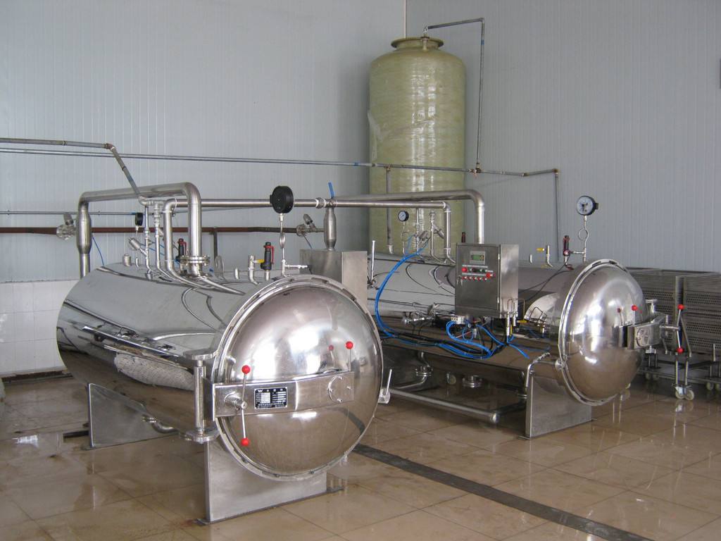 水浴式殺菌鍋廣泛適用于罐頭類食品、飲料、果醬、肉類等高溫殺菌